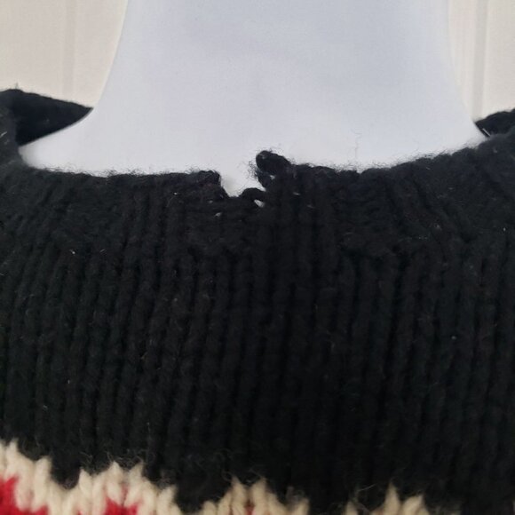 J Crew Handknit Lambswool Sweater Vintage Y2K Winter Pullover Womens Sz Large - Picture 3 of 9